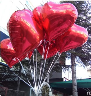 8 adet folyo kalp uan balon Ankara ankaya Karum i ve alveri merkezi AVM ucuz iek gnder
